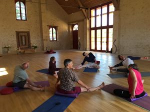 Yoga class in Bonnevaux